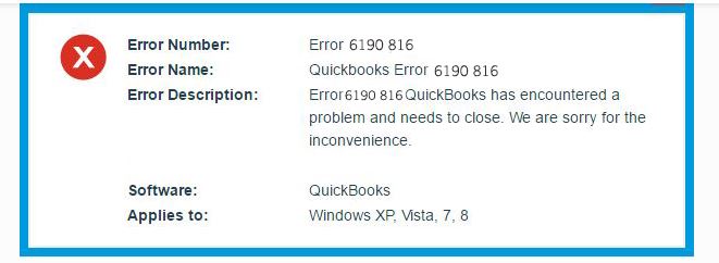 QuickBooks Error Code 6000