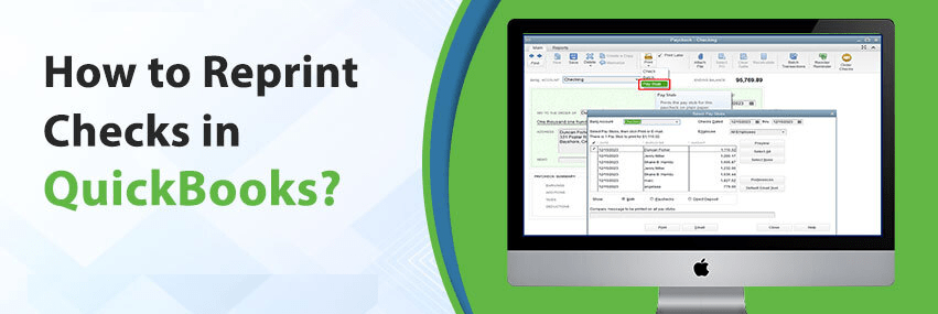 how to reprint checks in quickbooks