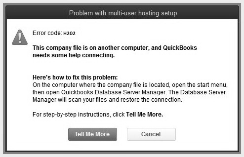 What Is QuickBooks Error H202 - Multi-User Mode Problem